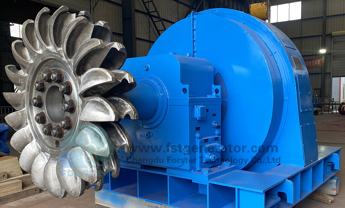 1300KW WasserkraftPeltonTurbinengenerator